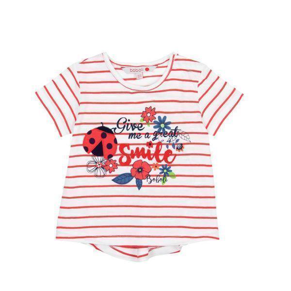 Boboli Μπλούζα Knit t-Shirt striped for baby girl 227034